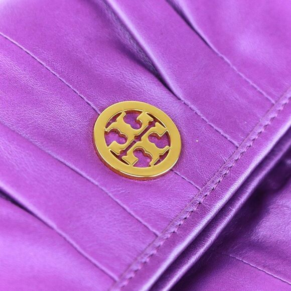 COPY - NWT Tory Burch Oversized Clutch Foldover Crossbody Bag Jewel Purple - Picture 11 of 11
